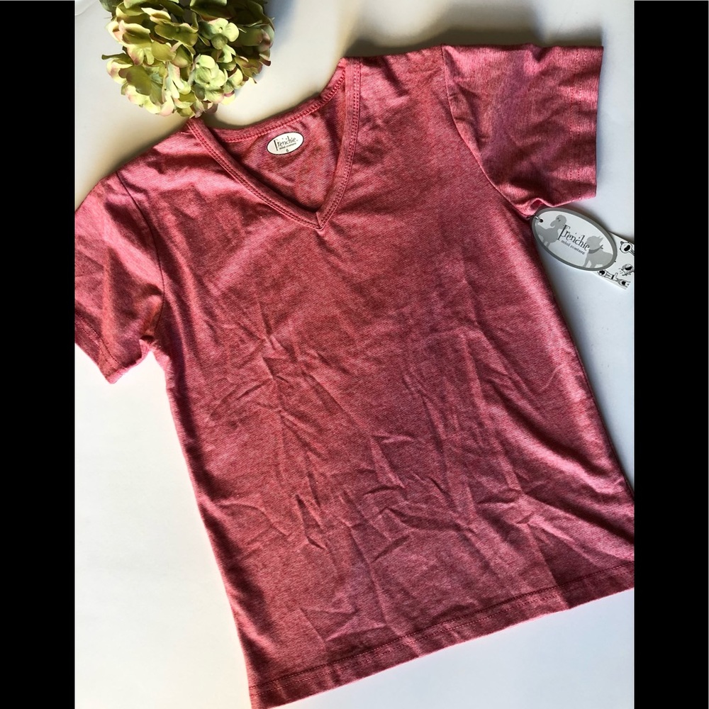 FRENCHIE MINI COUTURE BOYS VEE NECK TEE